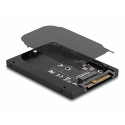 2.5? Konverter U.2 SFF-8639 zu M.2 NVMe (schwarz, Key M - 7 mm)