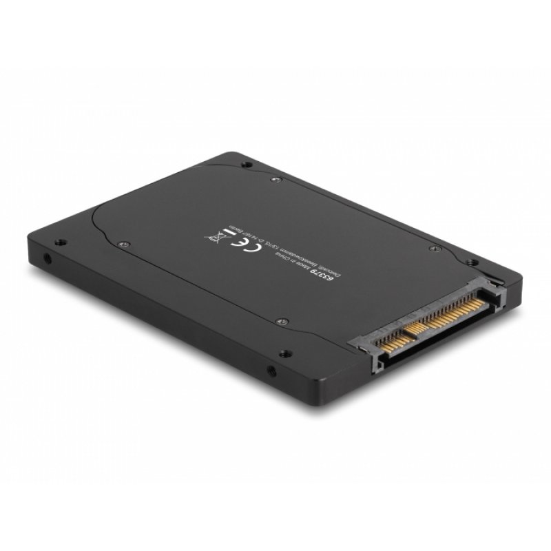 2.5? Konverter U.2 SFF-8639 zu M.2 NVMe (schwarz, Key M - 7 mm)