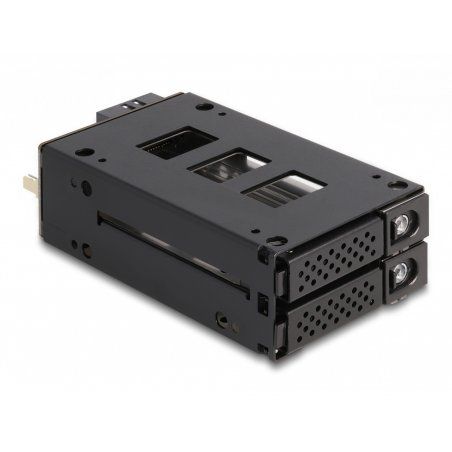 DeLOCK 47019 drive bay panel 2x 2.5" Storage drive tray Black