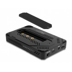 DeLOCK 42020 storage drive enclosure HDD/SSD enclosure Black 2.5"