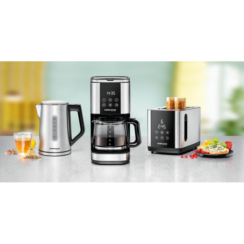 Wasserkocher Sunny WK 3000 (edelstahl/schwarz, 3.000 Watt, 1,7 Liter)