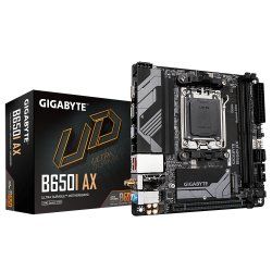 Gigabyte B650I AX Motherboard - Supports AMD AM5 CPUs, 5 2 1 Phases Digital VRM, up to 6400MHz DDR5 (OC), 1xPCIe 4.0