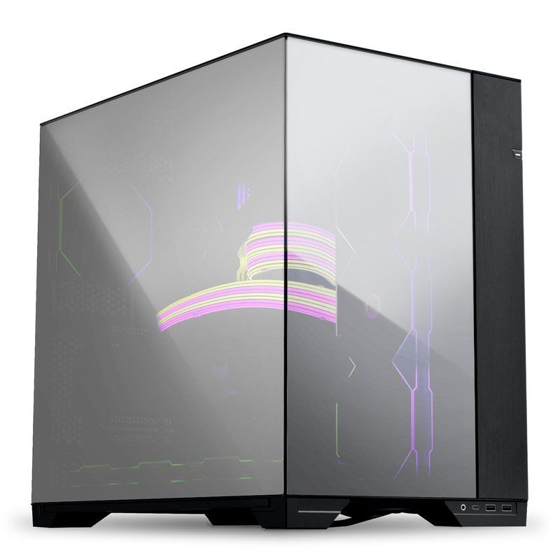 Lian Li O11 Vision Midi-Tower, verspiegeltes Tempered Glass - schwarz