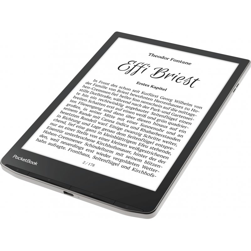 PocketBook InkPad 4 e-book reader Touchscreen 32 GB Wi-Fi Black Silver