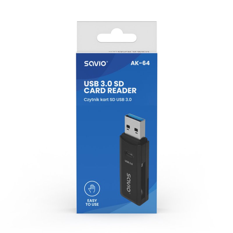 SAVIO SD card reader USB 3.0 AK-64