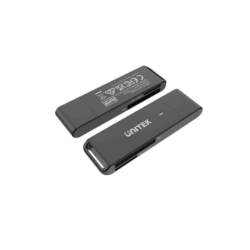 UNITEK Y-9327A lecteur de carte mémoire USB 3.2 Gen 1 (3.1 Gen 1) Type-A Noir