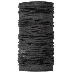 Buff Merino Wool Neckwear Grey