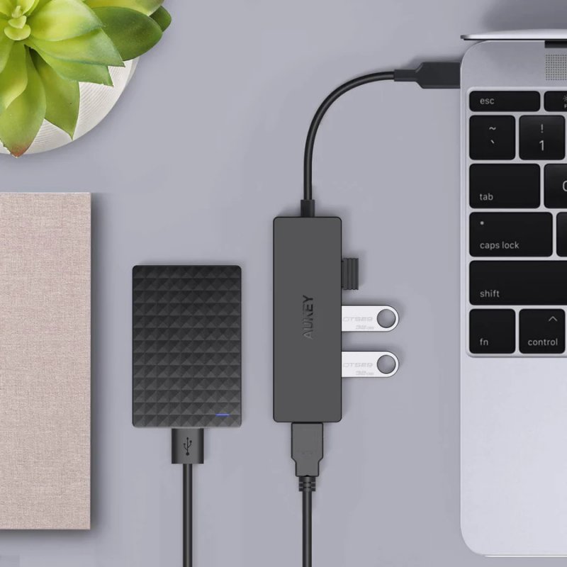 AUKEY CBC64 Avec fil USB 3.2 Gen 2 (3.1 Gen 2) Type-C Noir
