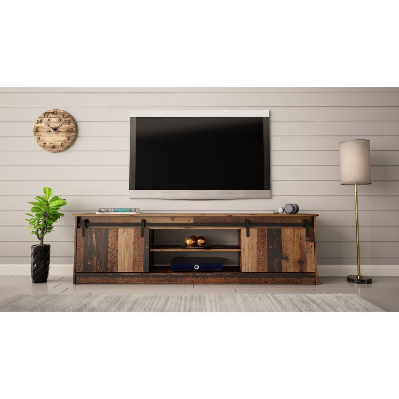 Cama RTV GRANERO 200x56.7x35 old wood cabinet
