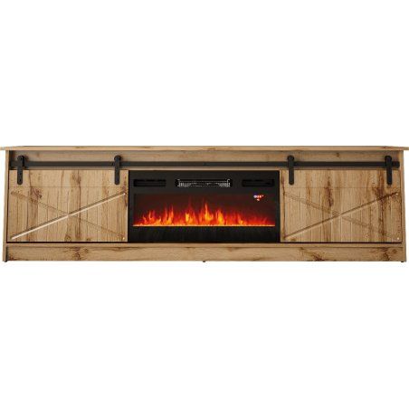 Cama RTV GRANERO fireplace cabinet 200x56.7x35 oak wotan