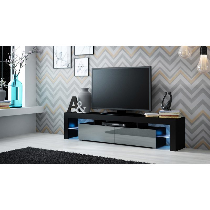 Cama RTV SOLO cabinet 200x45x35 black/gloss grey