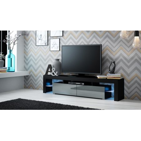 Cama RTV SOLO cabinet 200x45x35 black/gloss grey