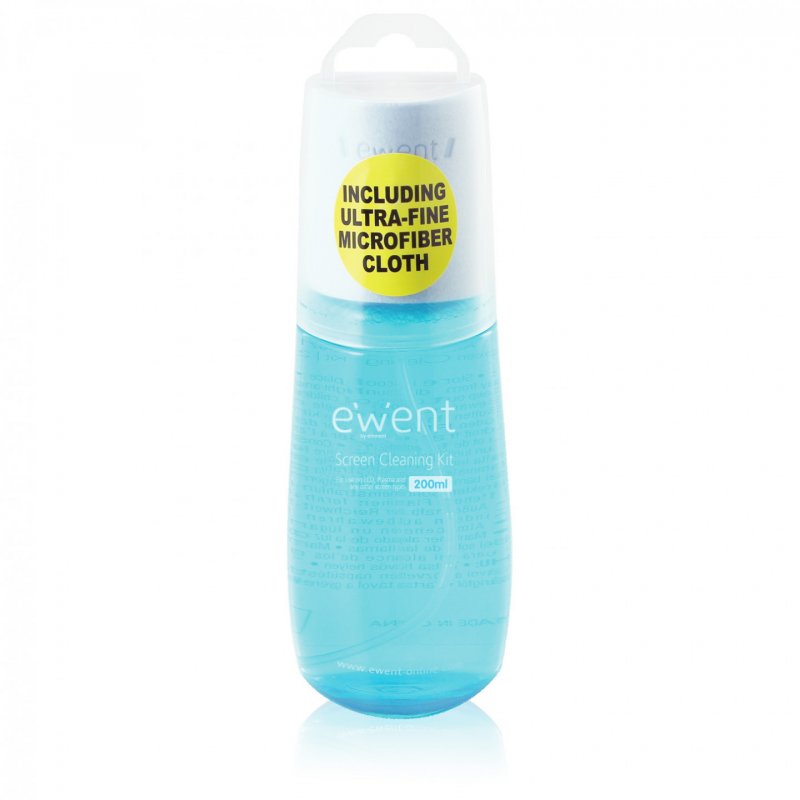 Ewent EW5671 equipment cleansing kit Screens/Plastics Equipment cleansing liquid 200 ml