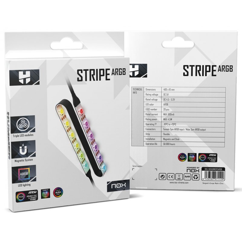 NOX Hummer Stripe Universel Bande de LED