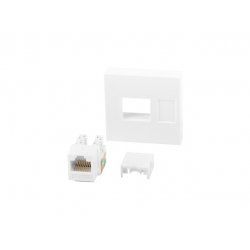 CONECTOR KEYSTONE LANBERG RJ45 CAT.6A UTP PARED 45X45 BLANCO