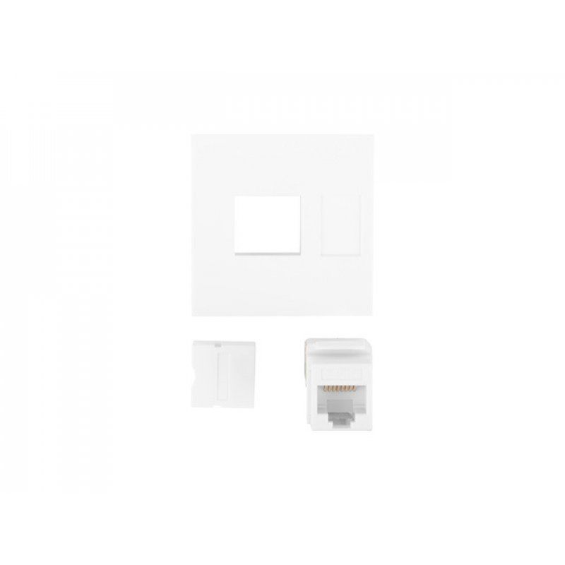CONECTOR KEYSTONE LANBERG RJ45 CAT.6A UTP PARED 45X45 BLANCO