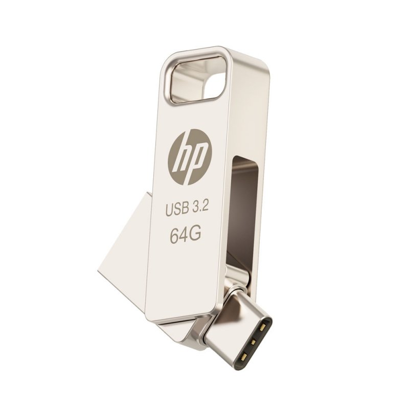 PNY HPFD206C-64 lecteur USB flash 64 Go USB Type-A / USB Type-C 3.2 Gen 2 (3.1 Gen 2) Argent