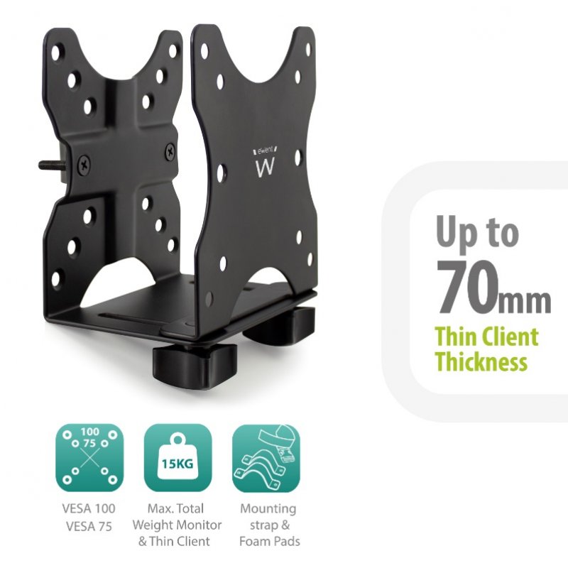 Ewent EW1517 All-in-One PC/workstation mount/stand 5 kg Black