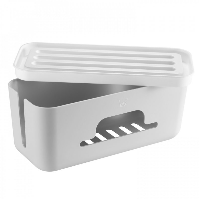 Ewent EW1569 cable organizer Universal Cable box White 1 pc(s)