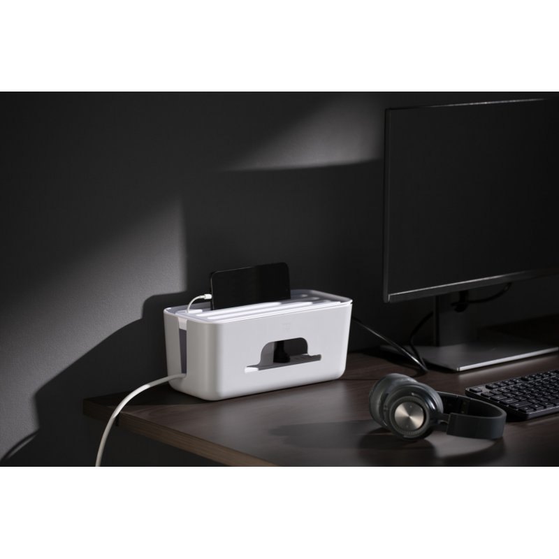 Ewent EW1569 cable organizer Universal Cable box White 1 pc(s)
