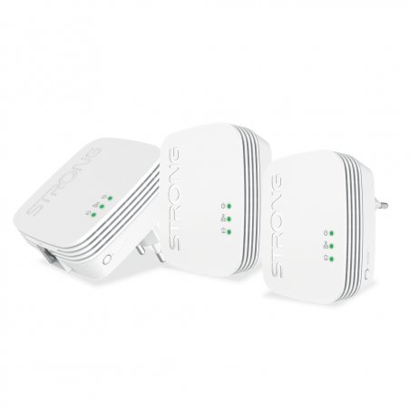 Strong Powerline 600 Triple Pack Mini 600 Mbit/s Ethernet LAN White 3 pc(s)