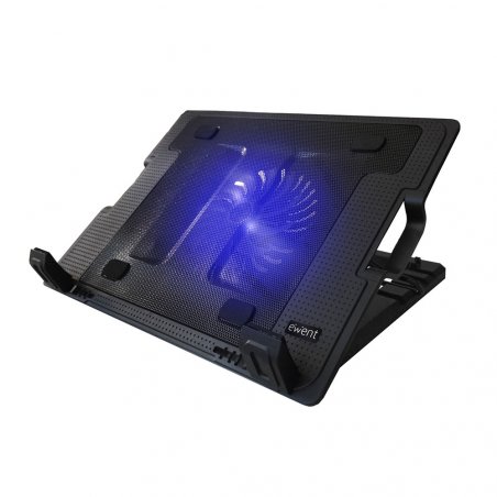 BASE EWENT PORTATIL 1 SILENT SPEED UP TO 17"- 2 PUERTOS USB
