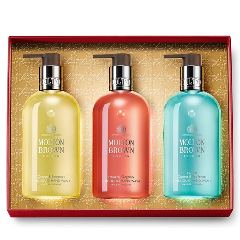 Set Molton Brown Floral Marine Trio Sapun Lichid 3 X 300Ml