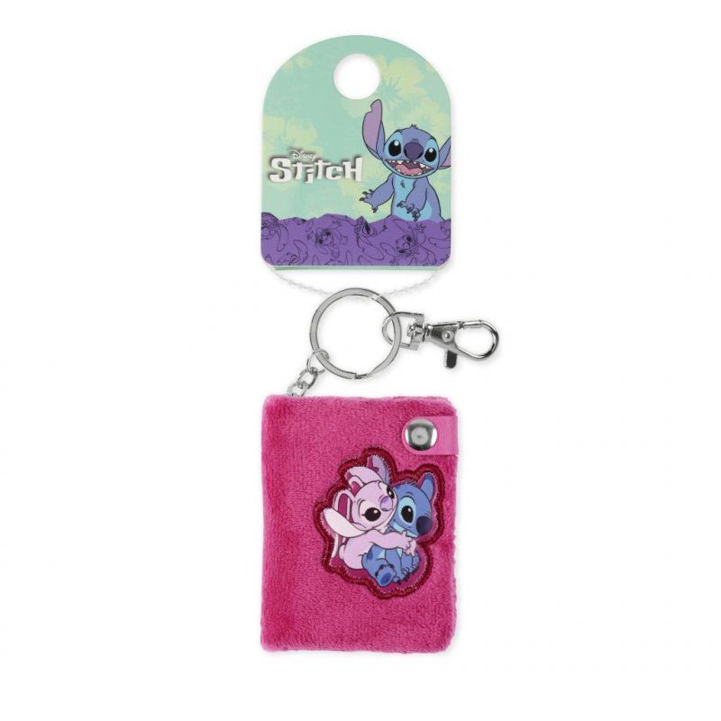 STOCK1 - STITCH & ANGEL - Mini Portefeuille Porte-Clés