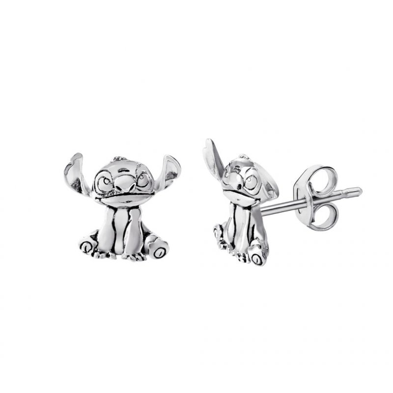 STITCH - Silver - 1 Paire de Clous d'Oreilles - Laiton Plaqué Argent