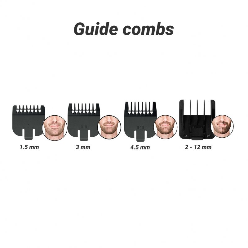 Wahl GroomsMan Pro Batterie Noir, Acier inoxydable