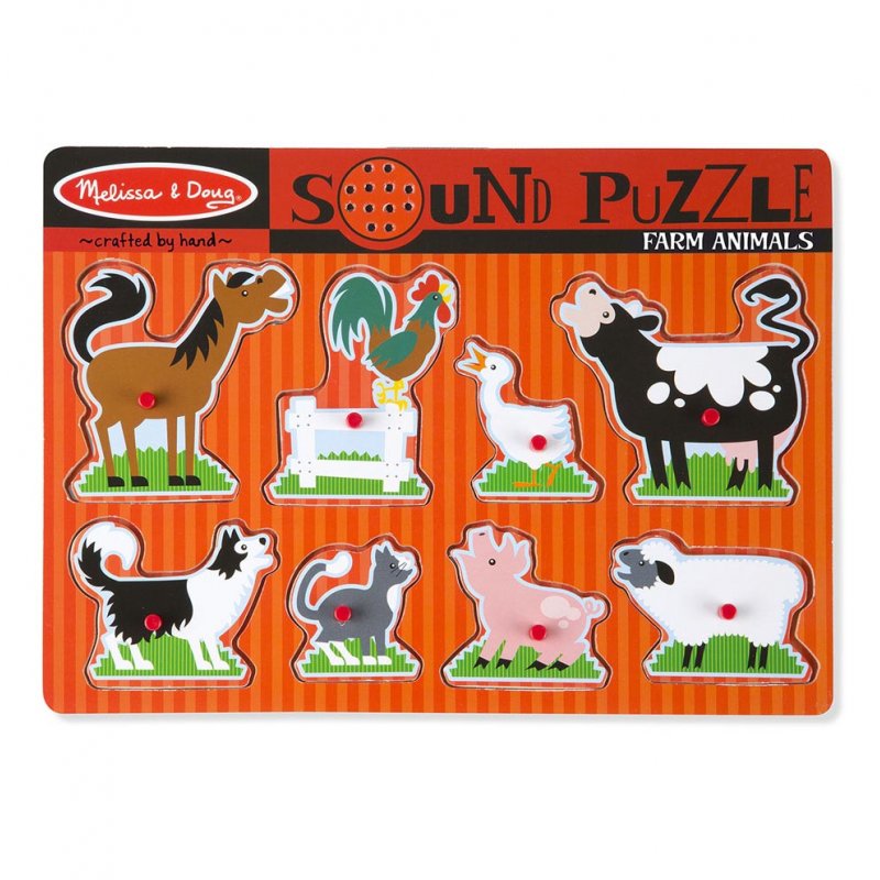 Melissa & Doug 726 puzzle Puzzle à formes 8 pièce(s) Ferme