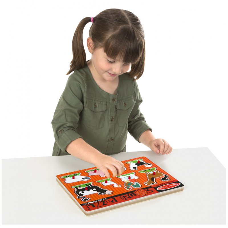 Melissa & Doug 726 puzzle Puzzle à formes 8 pièce(s) Ferme