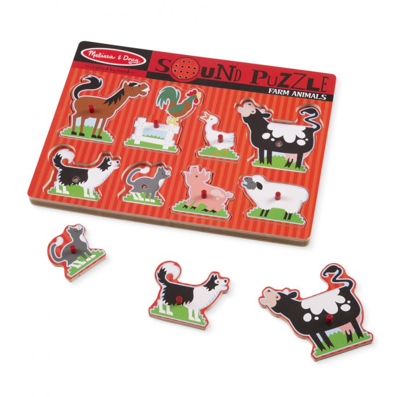 Melissa & Doug 726 puzzle Puzzle à formes 8 pièce(s) Ferme