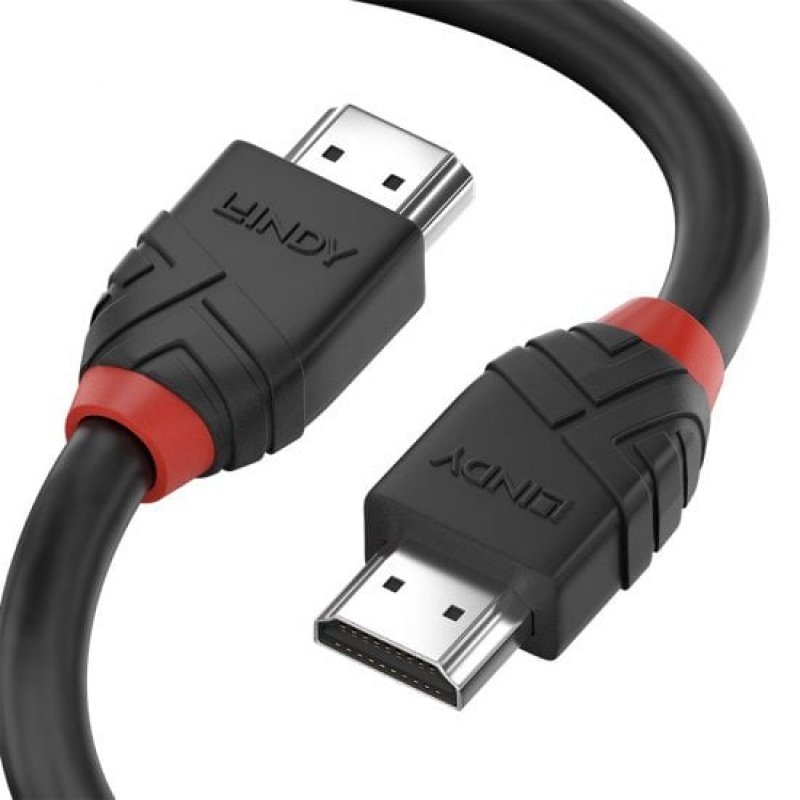 LINDY 1m 8k60hz HDMI Cable Black Line