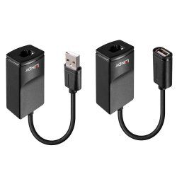 Lindy 43365 prolongateur réseau Émetteur et récepteur réseau Noir