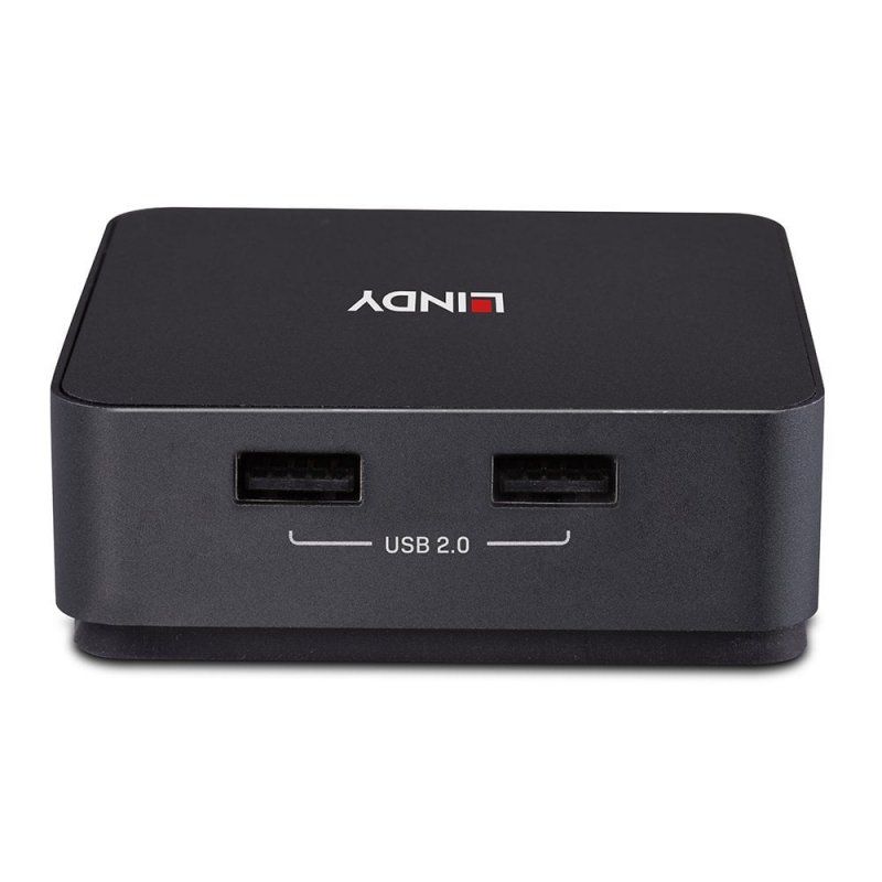 LINDY 2 Port Type C Dual HDMI 4K60 KVM