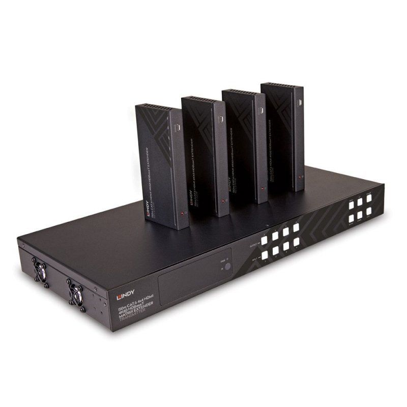 LINDY 150m Cat.6 4x4 HDMI 4K60 HDBaseT