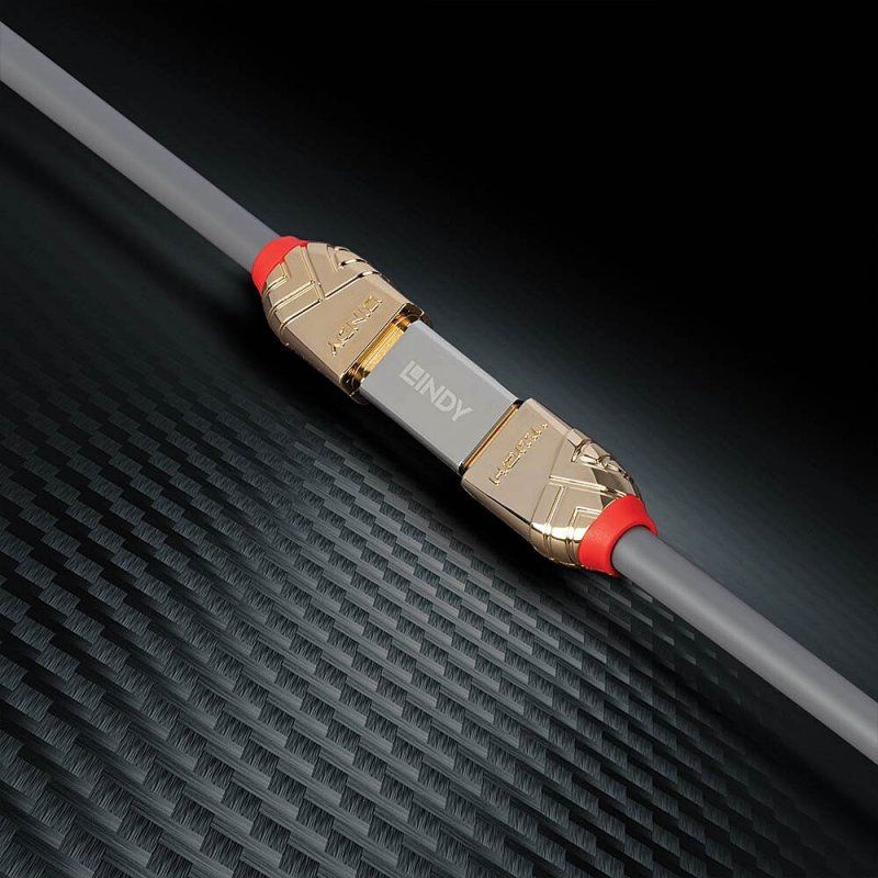 Lindy 41511 changeur de genre de câble HDMI 2.1 Argent