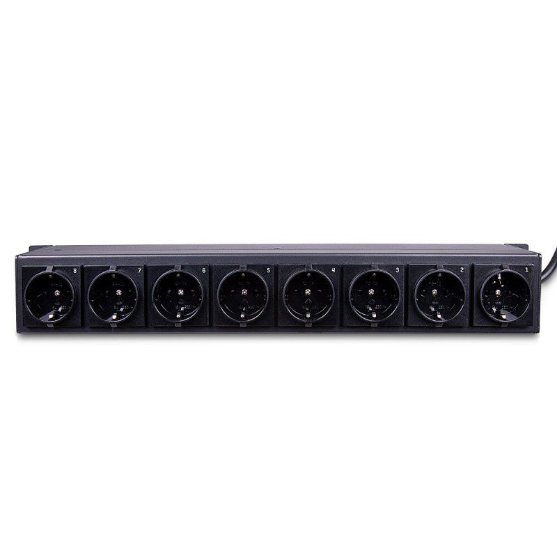 Lindy 73025 power distribution unit (PDU) 8 AC outlet(s) 1.5U Black