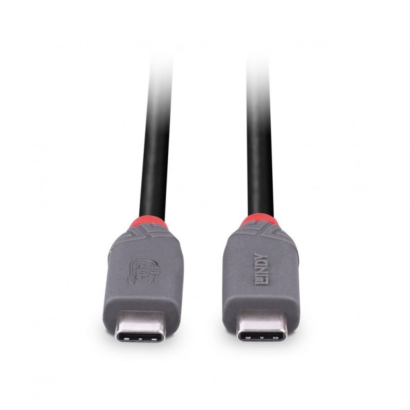 LINDY 2m USB 4 240W Type C Cable Anthra