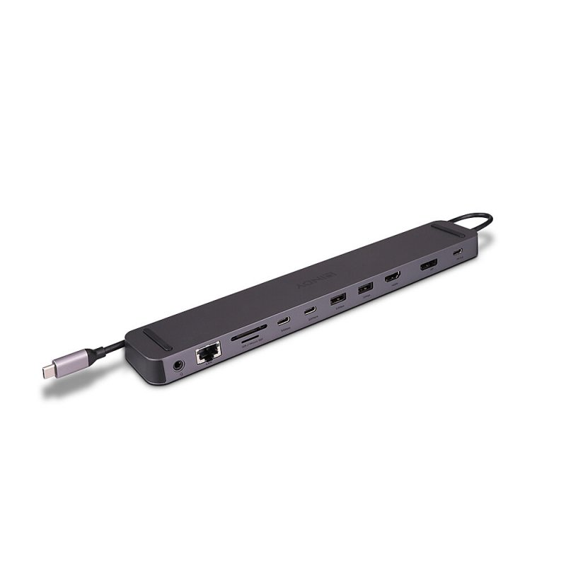 Lindy 43392 station d'accueil USB 3.2 Gen 1 (3.1 Gen 1) Type-C Anthracite