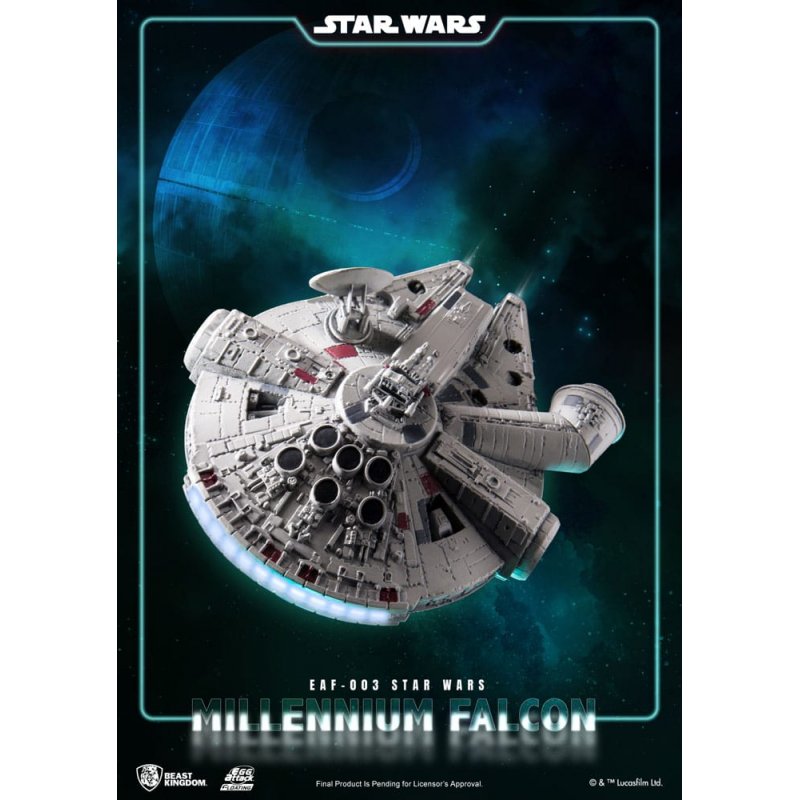 Star Wars diorama lumineux Egg Attack Millennium Falcon Floating Ver. 13 cm