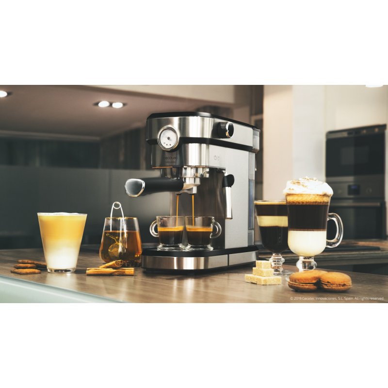 Cecotec Cafelizzia 790 Steel Pro Semi-automatique Machine à expresso 1,2 L