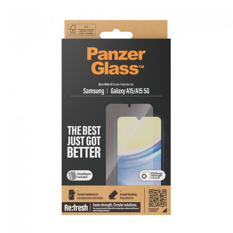 PanzerGlass 7349 écran et protection arrière de téléphones portables Protection d'écran transparent Samsung 1