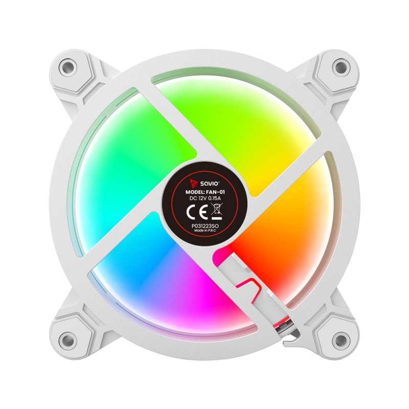 Savio FAN-01 WHITE computer cooling system Computer case