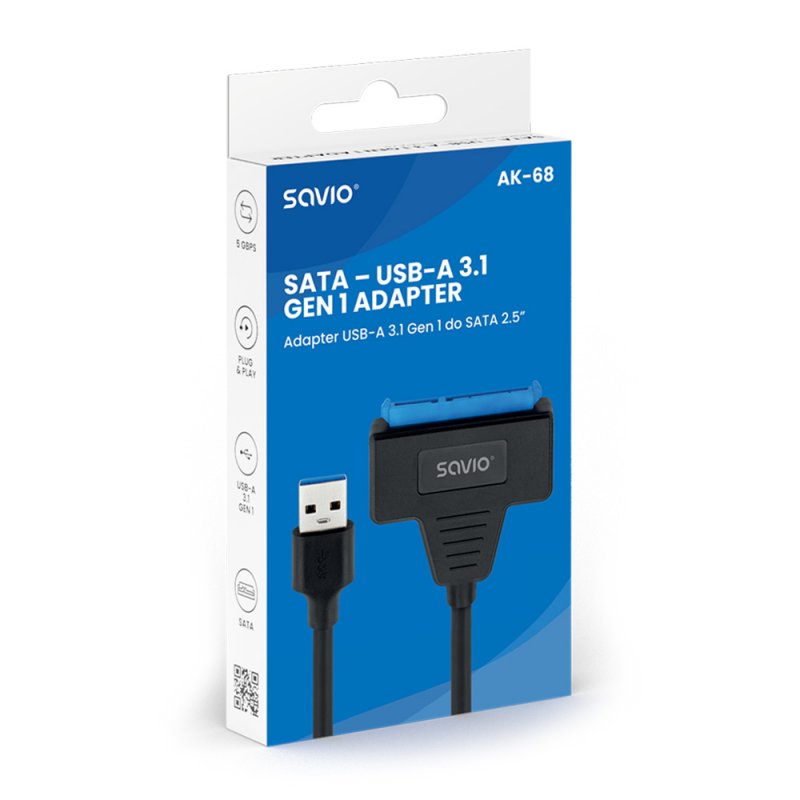 Savio K-68 interface cards/adapter USB 3.2 Gen 1 (3.1 Gen 1)