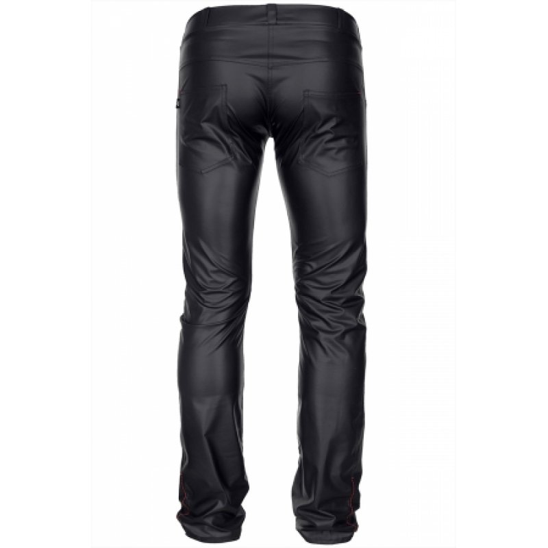Pantalon wetlook - Regnes - S - Noir