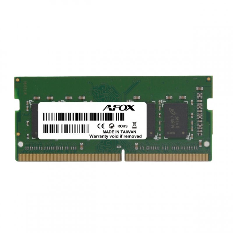AFOX AFSD38BK1P module de mémoire 8 Go 1 x 8 Go DDR3 1600 MHz