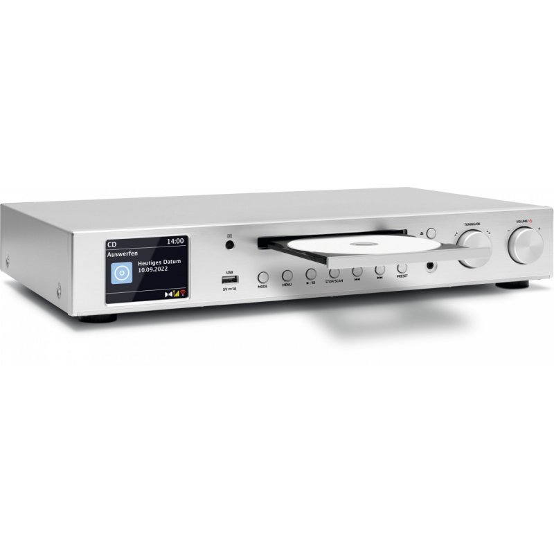 Digitradio 143 CD (V3) (silber, WLAN, Bluetooth, USB)