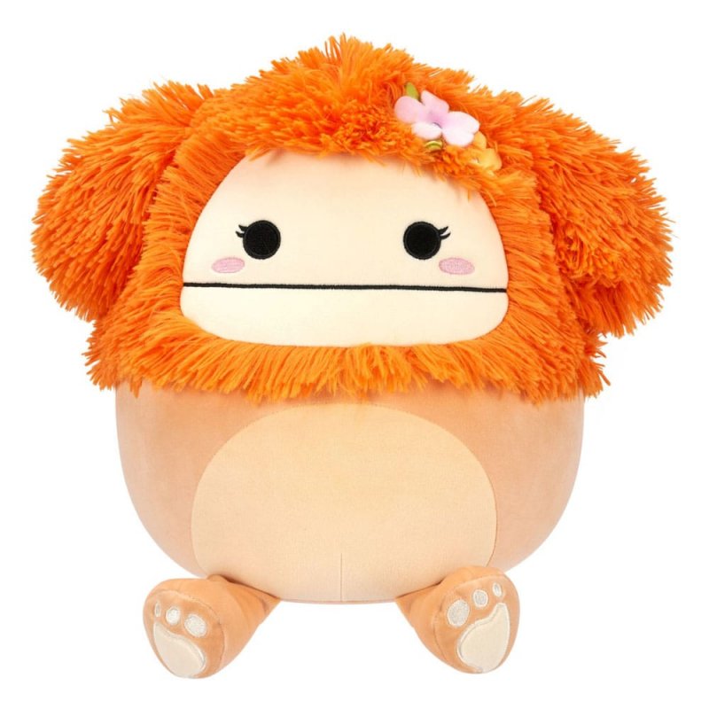 Squishmallows peluche Light Orange Bigfoot with Flower Pin Shasta 30 cm